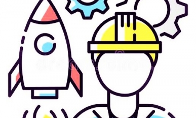 aerospace engineer rgb color icon space rocket building specialist professional to work spaceship technician innovative mcminnville high school