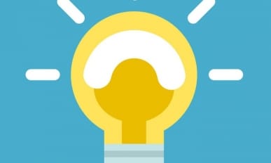 light bulb icon on round blue background vector mcminnville high school