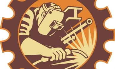 retro welder icon vector mcminnville high school